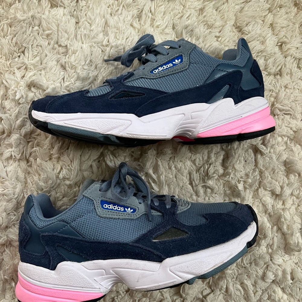 Light Blue Pink Falcon Adidas Shoes